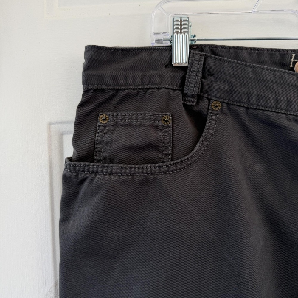 Joker Harlem Walker Jeans Mens 42x28 Gray Dark Wash Cotton Denim Logo Patch - Picture 7 of 16